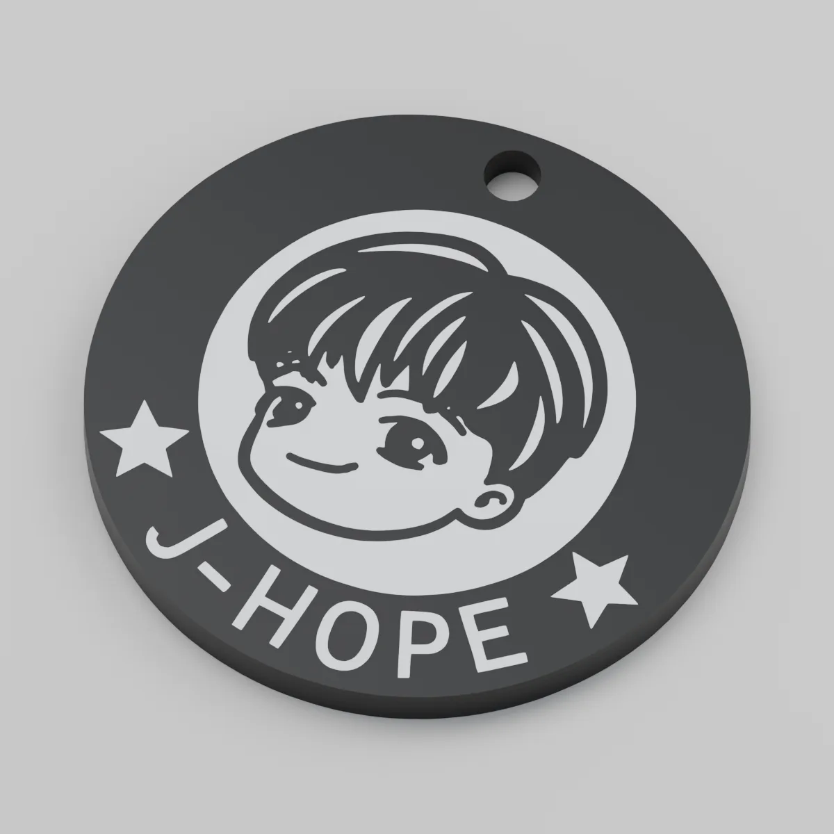 Render 3D — TinyTan J-HOPE — uma peça
