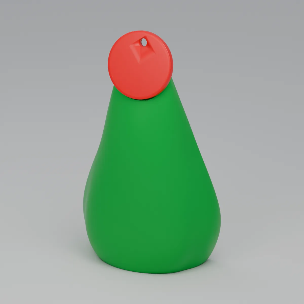 Render 3D — Chaveiro Aparecida Minimalista — back