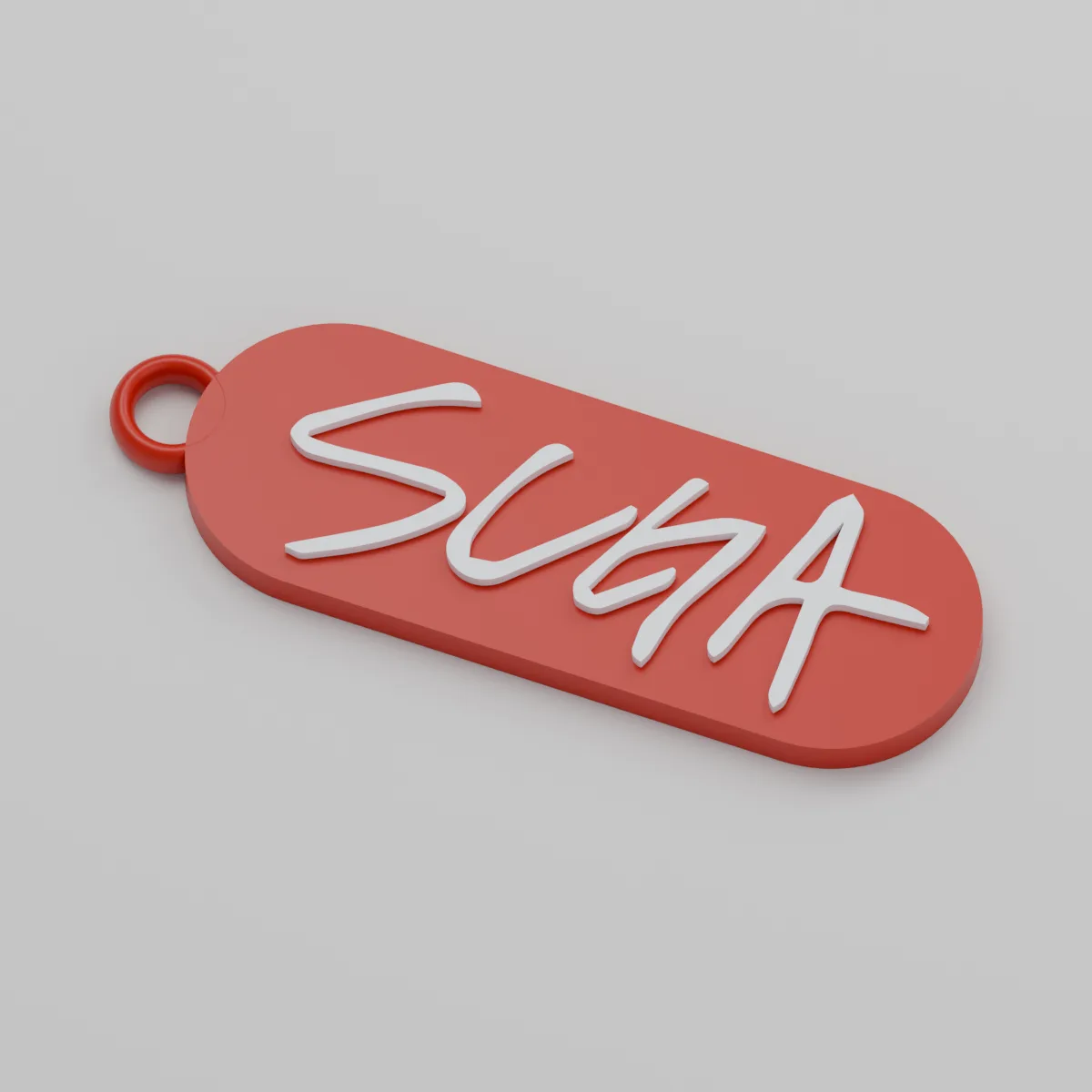 Render 3D — Plaquinhas BTS (7 peças/integrantes) — SUGA