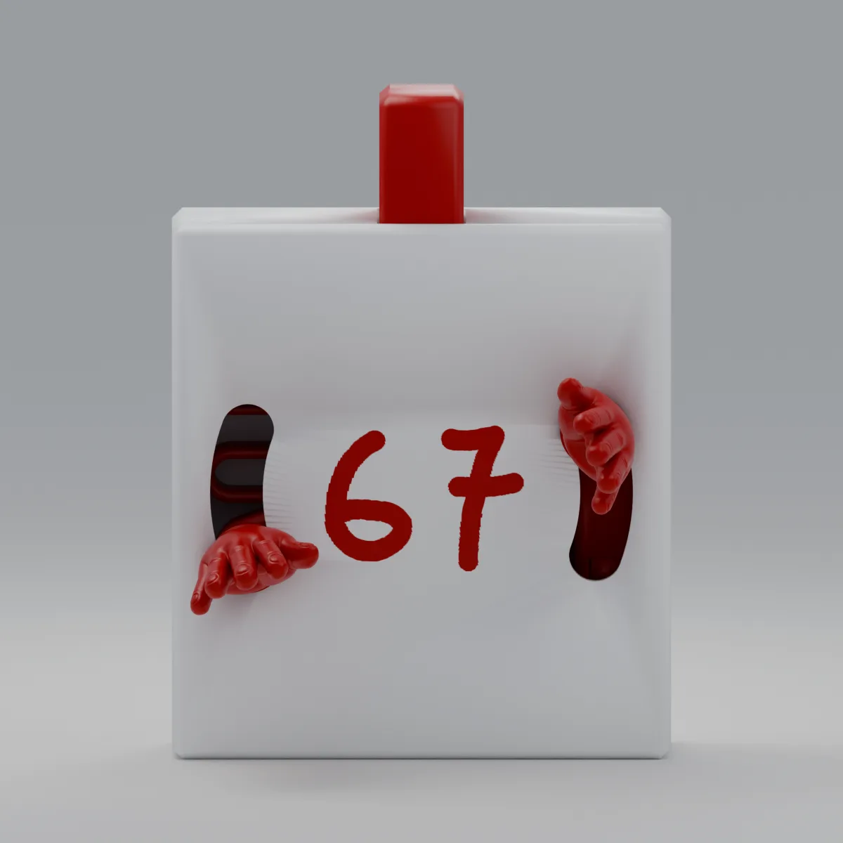 Render 3D — 67 Fidget Toy — front