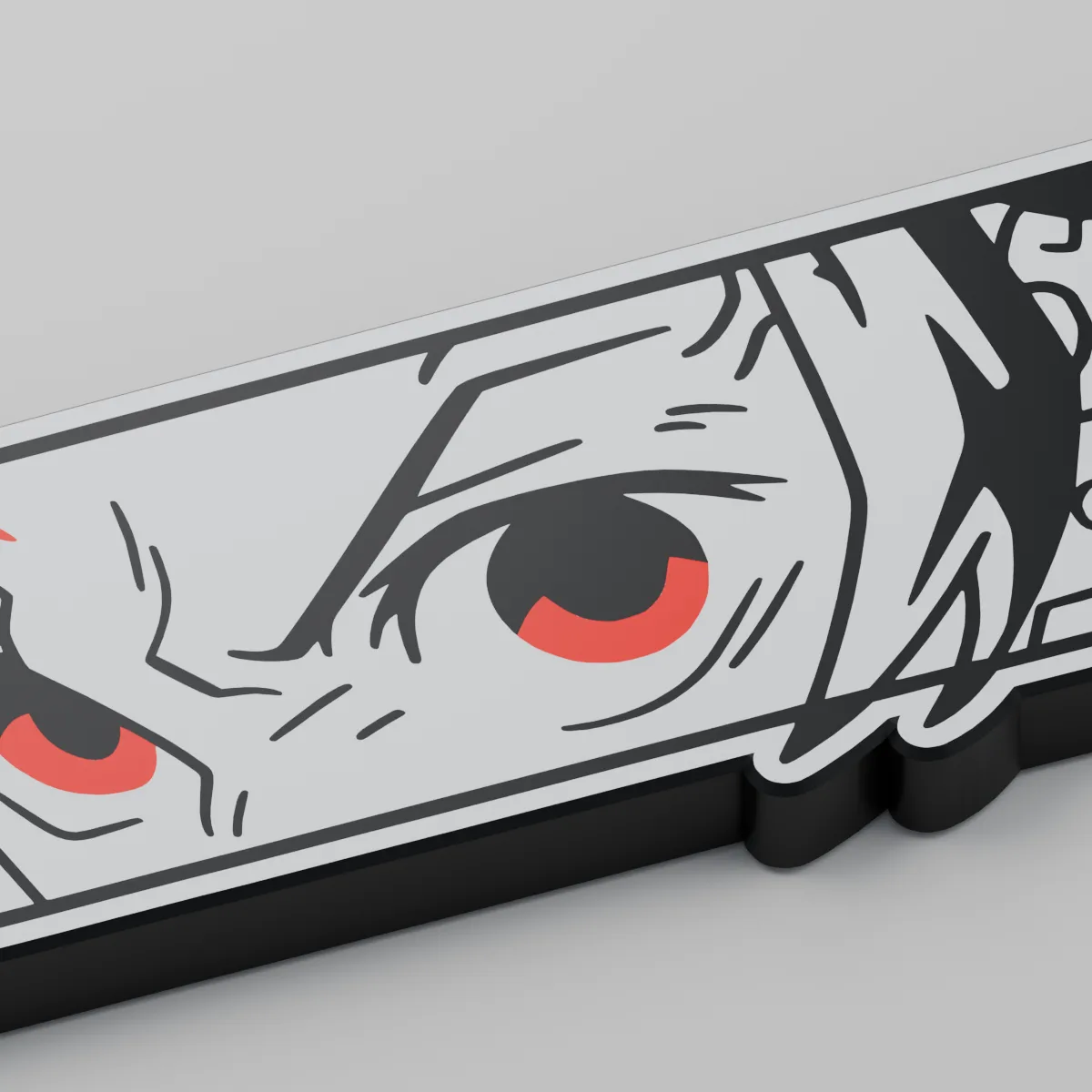 Render 3D — Chaveiro Tanjiro Kamado — detalhe