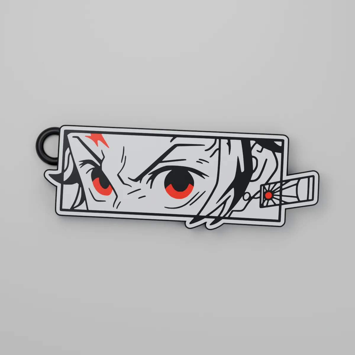 Render 3D — Chaveiro Tanjiro Kamado — frente