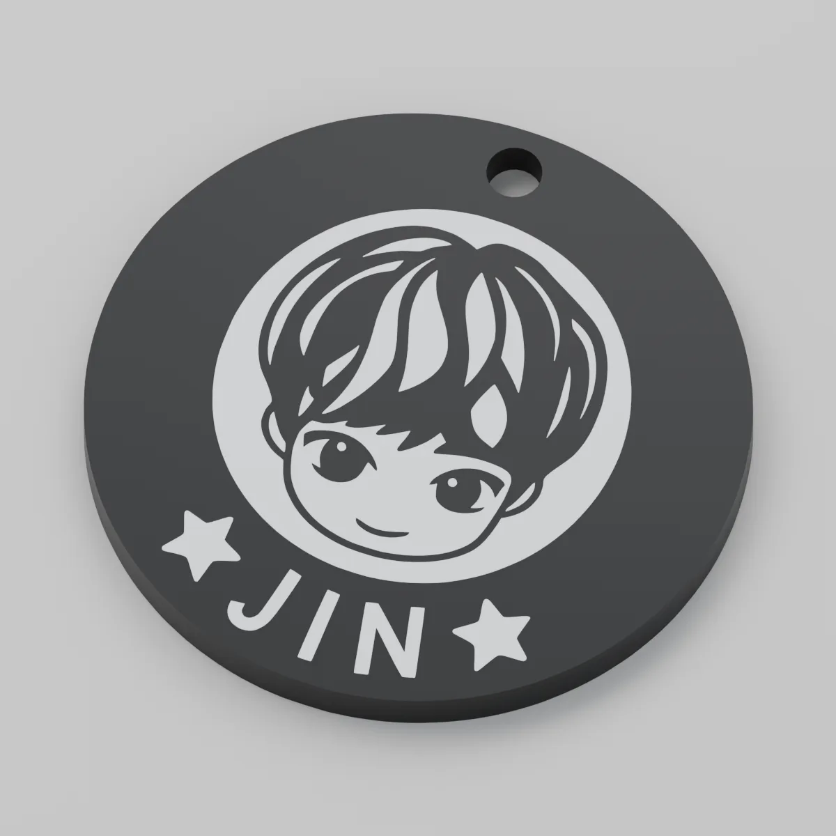 Render 3D — TinyTan JIN — uma peça
