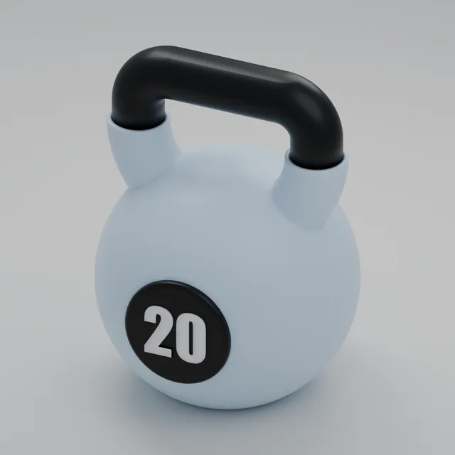 Render 3D — Chaveiro equipamentos de academia (6 peças) — hero