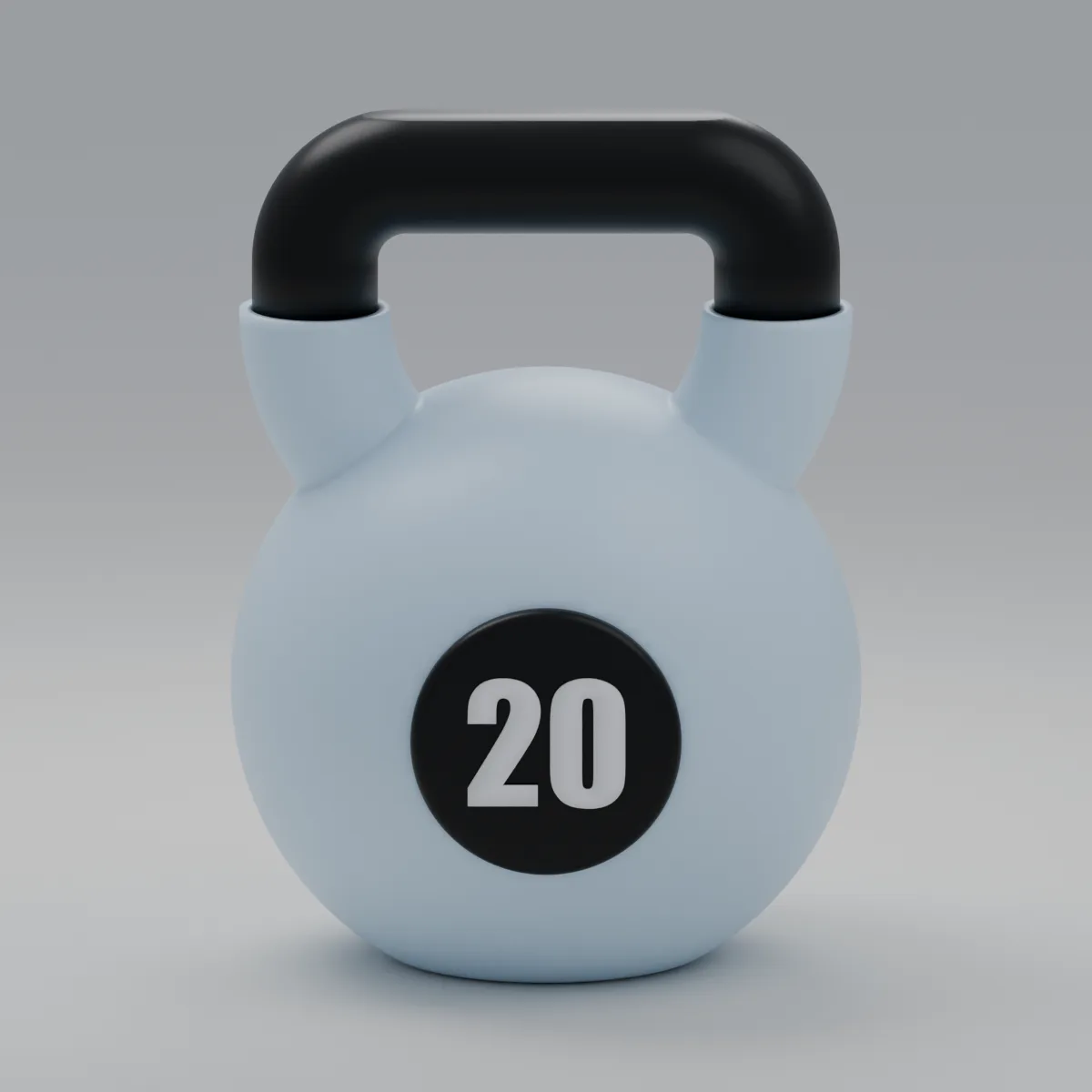 Render 3D — Chaveiro equipamentos de academia (6 peças) — front