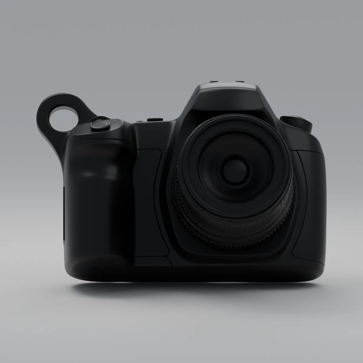 Render 3D — Chaveiro Câmera Profissional — frente