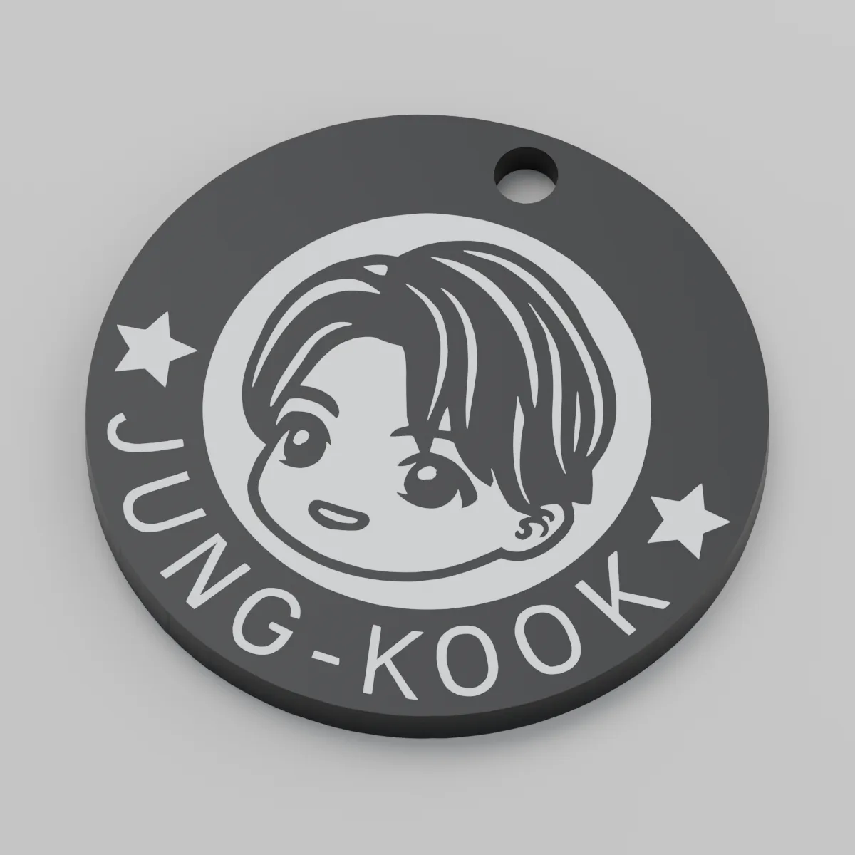 Render 3D — TinyTan JUNG KOOK — uma peça